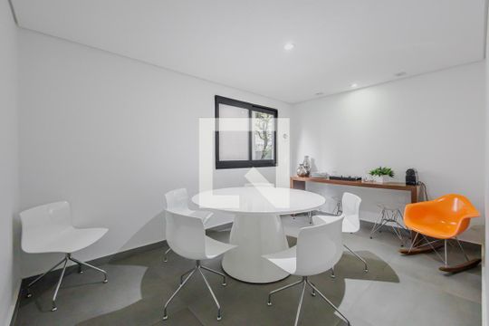 Sala de reunião de apartamento à venda com 1 quarto, 33m² em Jardim Paulista, São Paulo