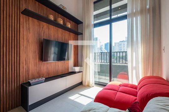 Sala/Cozinha de apartamento para alugar com 1 quarto, 34m² em Pinheiros, São Paulo