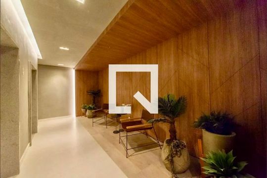 Hall Social Bloco de kitnet/studio para alugar com 1 quarto, 23m² em Itaim Bibi, São Paulo