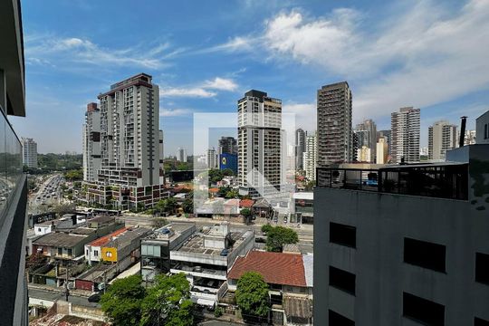 Vista de kitnet/studio para alugar com 1 quarto, 23m² em Itaim Bibi, São Paulo