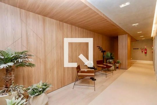 Hall Social Bloco de kitnet/studio para alugar com 1 quarto, 23m² em Itaim Bibi, São Paulo