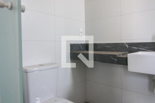 Banheiro da Suíte de apartamento à venda com 3 quartos, 90m² em Itapoã, Belo Horizonte