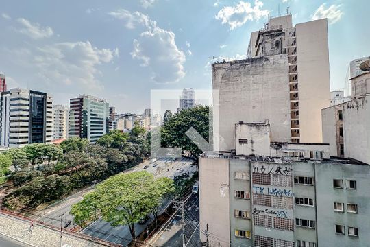 Vista da Varanda de apartamento à venda com 1 quarto, 39m² em Liberdade, São Paulo
