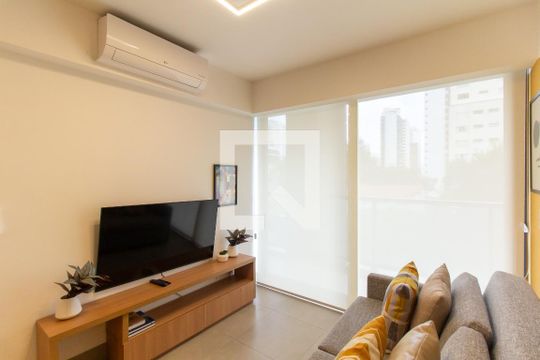 Sala de apartamento para alugar com 1 quarto, 40m² em Pompeia, São Paulo