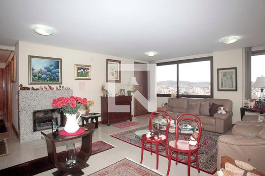 Sala de Estar de apartamento à venda com 4 quartos, 200m² em Rio Branco, Porto Alegre