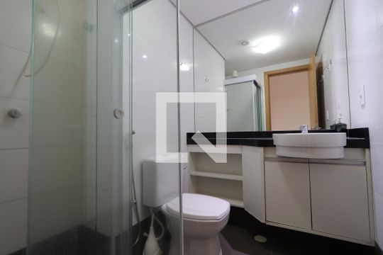 Banheiro da Suíte de kitnet/studio para alugar com 1 quarto, 34m² em Jardim Sao Luiz, Ribeirão Preto