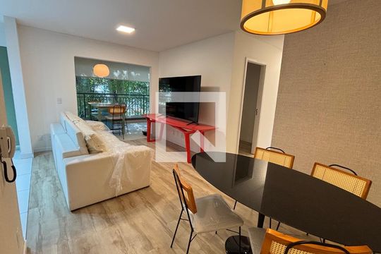 Sala de apartamento à venda com 4 quartos, 108m² em Santo Amaro, São Paulo