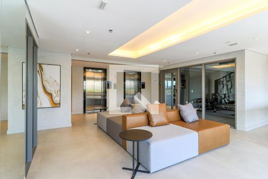 Área comum de kitnet/studio para alugar com 1 quarto, 30m² em Santo Amaro, São Paulo