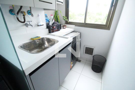 Área de serviço de apartamento à venda com 3 quartos, 76m² em Jacarepaguá, Rio de Janeiro