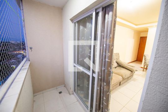 Varanda da Sala de apartamento para alugar com 2 quartos, 58m² em Areão, Taubaté