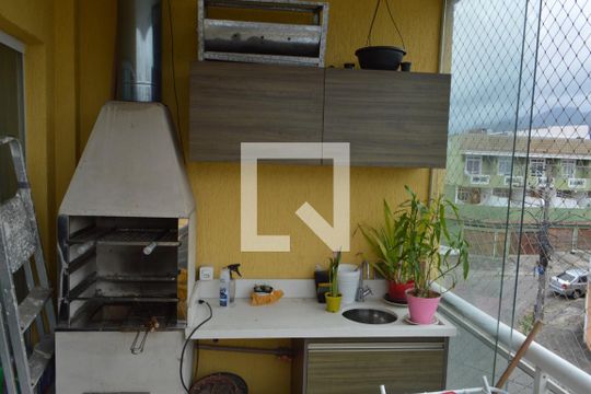 Varanda Gourmet de apartamento à venda com 2 quartos, 69m² em Curicica, Rio de Janeiro