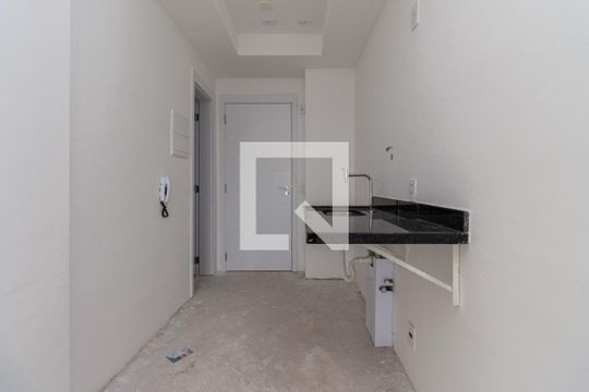 Cozinha de apartamento à venda com 1 quarto, 34m² em Vila Dom Pedro I, São Paulo