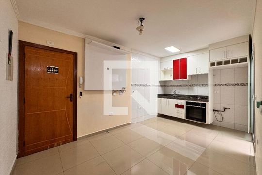 Sala de apartamento à venda com 2 quartos, 58m² em Vila Aquilino, Santo André