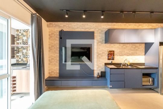 Studio de kitnet/studio para alugar com 1 quarto, 24m² em Indianópolis, São Paulo