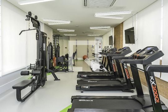 Área comum de kitnet/studio para alugar com 1 quarto, 24m² em Indianópolis, São Paulo