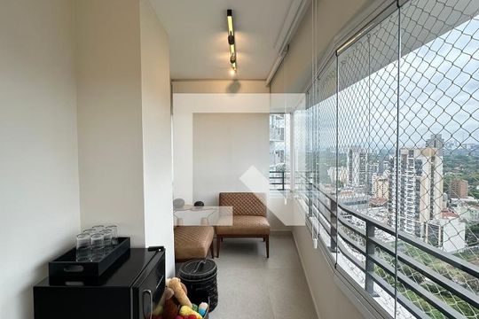 Varanda da Sala  de apartamento à venda com 2 quartos, 84m² em Vila Sônia, São Paulo