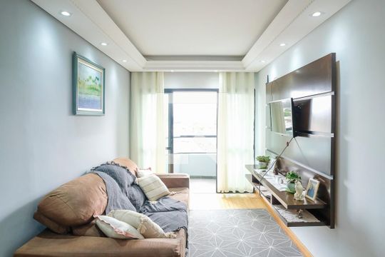 Sala de apartamento para alugar com 3 quartos, 89m² em Rudge Ramos, São Bernardo do Campo