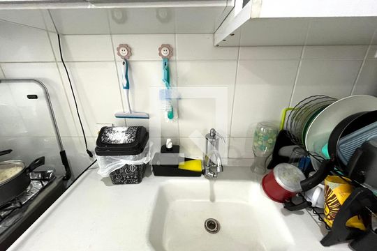 Cozinha  de apartamento à venda com 2 quartos, 41m² em Americanópolis, São Paulo