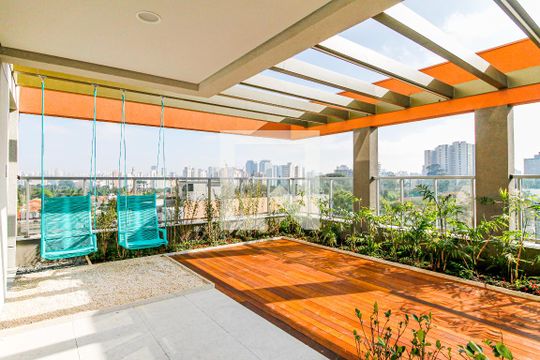 Área comum de kitnet/studio à venda com 1 quarto, 29m² em Santo Amaro, São Paulo