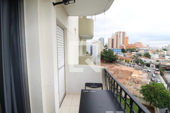 Sala - Varanda de apartamento para alugar com 1 quarto, 42m² em Santana, São Paulo