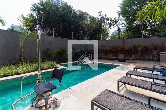 Área comum - Piscina de apartamento à venda com 1 quarto, 27m² em Jardim Independência, São Paulo