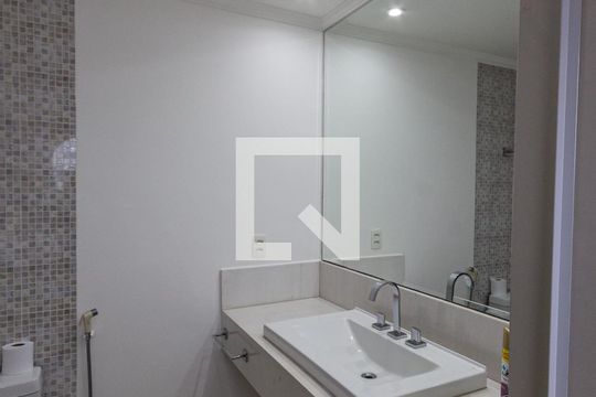 Banheiro da Suíte  de apartamento à venda com 3 quartos, 142m² em Jardim, Santo André