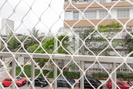 Vista da Sala de apartamento à venda com 2 quartos, 52m² em Brooklin, São Paulo