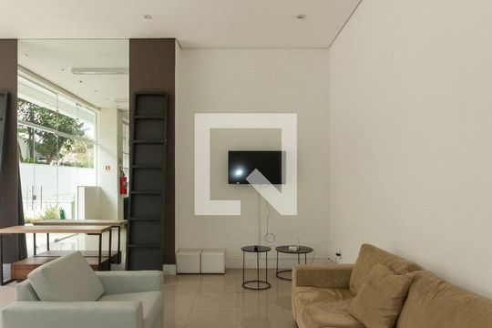 Área comum - Salão de festas de apartamento para alugar com 1 quarto, 26m² em Granja Viana, Cotia