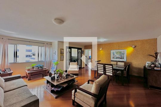 Sala de apartamento à venda com 3 quartos, 138m² em Campo Belo, São Paulo