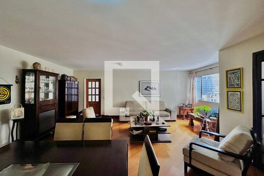 Sala de apartamento à venda com 3 quartos, 138m² em Campo Belo, São Paulo