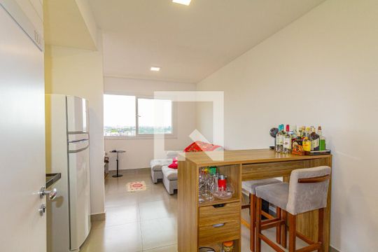 Cozinha de kitnet/studio à venda com 1 quarto, 40m² em Marechal Rondon, Canoas