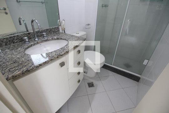 Quarto 2 - Banheiro da Suíte de apartamento para alugar com 2 quartos, 75m² em Barra Olímpica, Rio de Janeiro