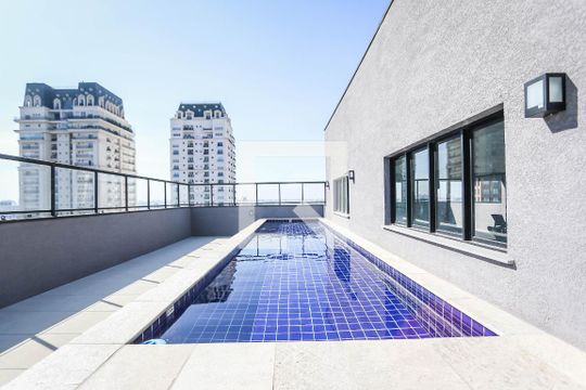 Área comum - Piscina de kitnet/studio à venda com 1 quarto, 28m² em Cidade Jardim, São Paulo