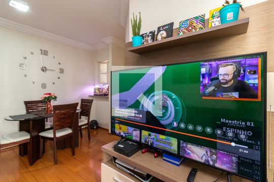 Sala de Estar de apartamento à venda com 2 quartos, 48m² em Parque Mandaqui, São Paulo