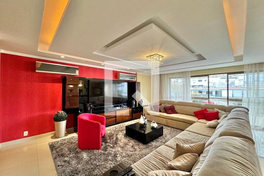 Sala de apartamento à venda com 4 quartos, 370m² em Recreio dos Bandeirantes, Rio de Janeiro