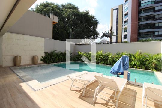 Área Comum - Piscina de kitnet/studio à venda com 1 quarto, 22m² em Indianópolis, São Paulo
