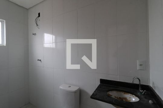 Banheiro da Suíte de apartamento à venda com 2 quartos, 100m² em Jardim das Maravilhas, Santo André