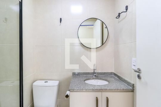 Banheiro de apartamento à venda com 2 quartos, 36m² em Jardim Caravelas, São Paulo
