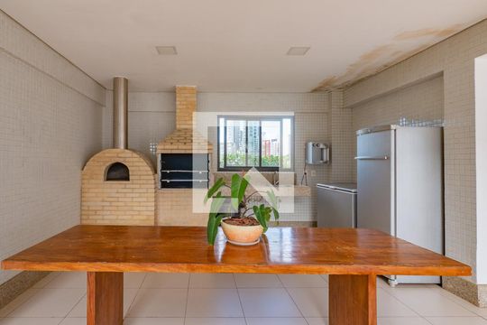 Área comum - Churrasqueira de apartamento para alugar com 1 quarto, 52m² em Caminho das Árvores, Salvador