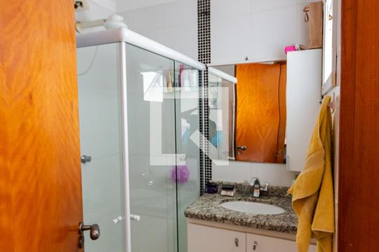 Banheiro da Suíte de apartamento à venda com 3 quartos, 200m² em Santa Maria, Santo André