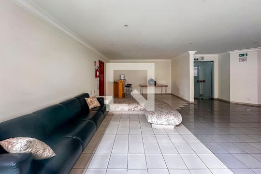Área comum - Salão de festas de apartamento à venda com 1 quarto, 59m² em Vila Alzira, Santo André