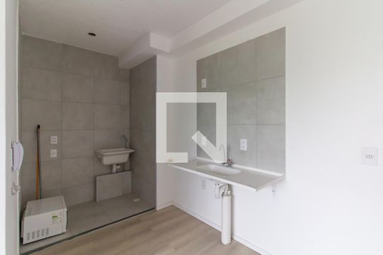 Cozinha de apartamento à venda com 2 quartos, 38m² em Várzea da Barra Funda, São Paulo