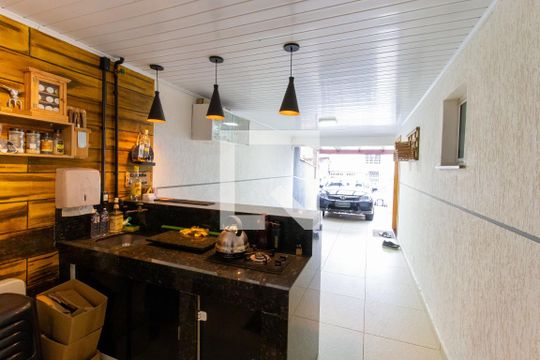 Área comum - Churrasqueira de casa para alugar com 3 quartos, 110m² em Jardim Cláudia, Pinhais