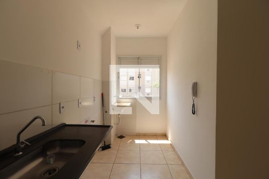 Cozinha de apartamento para alugar com 2 quartos, 43m² em Jardim Diva Tarlá de Carvalho, Ribeirão Preto