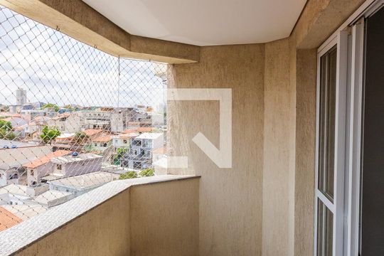 Varanda da Sala de apartamento à venda com 2 quartos, 75m² em Vila Camilópolis, Santo André