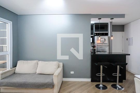 Sala de apartamento para alugar com 2 quartos, 69m² em Santa Maria, São Caetano do Sul