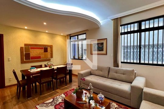 Sala de apartamento à venda com 3 quartos, 100m² em Nova Suíça, Belo Horizonte