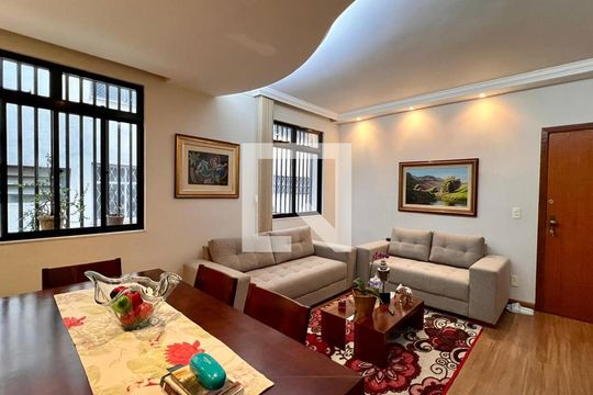 Sala de apartamento à venda com 3 quartos, 100m² em Nova Suíça, Belo Horizonte