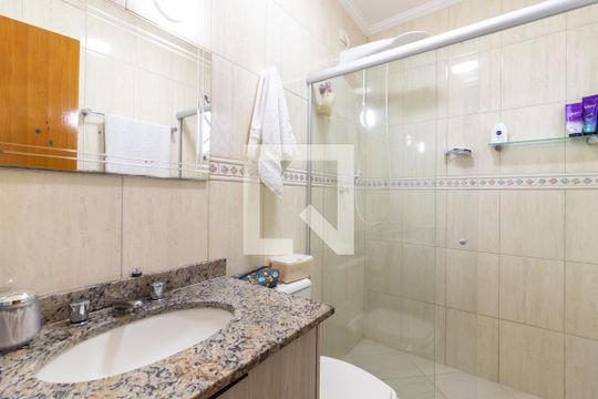 Banheiro da Suíte 1 de casa à venda com 3 quartos, 159m² em Parada Inglesa, São Paulo