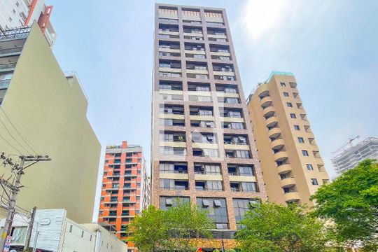 Fachada de apartamento à venda com 1 quarto, 108m² em Pinheiros, São Paulo